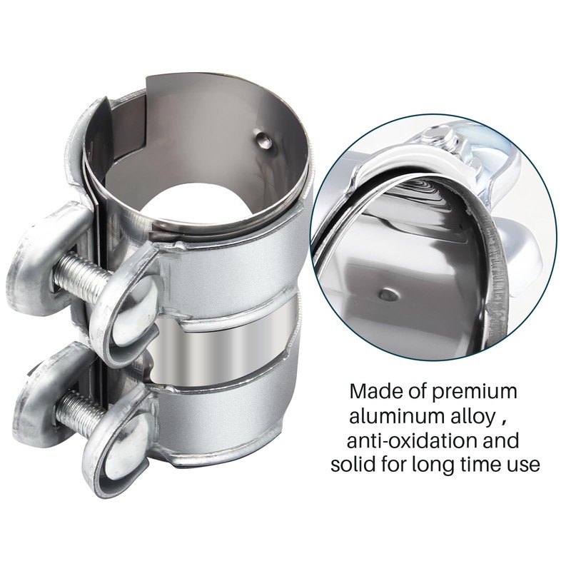 ALI2 125mm x 55mm Exhaust Pipe Hose Clamps Stainless Steel