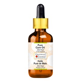 Greenwood Essential Natural Pure Corn Oil (Zea Mays) with Glass Dropper, Cold Pressed, 50 ml (1.69 oz)