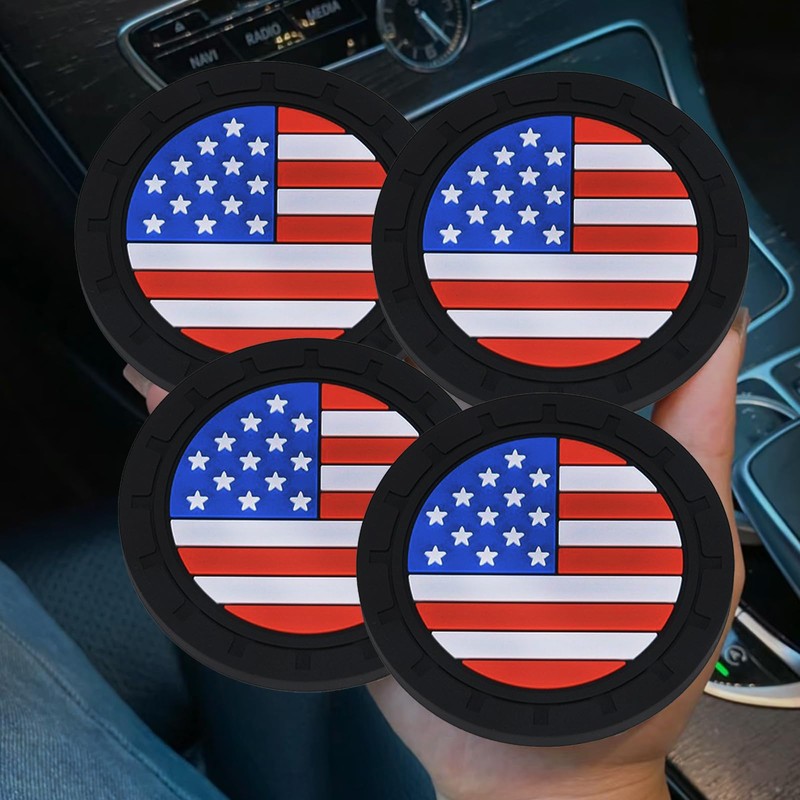 2 Pcs Car Cup Holder Coaster, Cup Holder Cover for