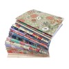 BaodeLI 24pcs Mini Notebook,Floral Patterns Portable Pocket Journal Steno Memo