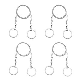 Survival Wire Saws, Survival Wire Saw, Stainless Steel Wire Saw, Emergency Outdoor Survival Saw, for Outdoor Hiking & Hunting, Pack of 4