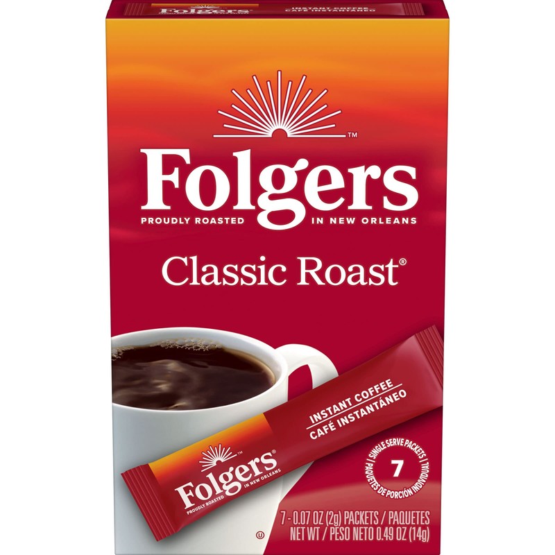 Folgers Classic Roast Instant Coffee Single Serve - 24 Packets