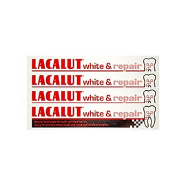 4x LACALUT white & repair Zahncreme 75 ml PZN: 04387912 Spezialzahncreme Zahnpasta