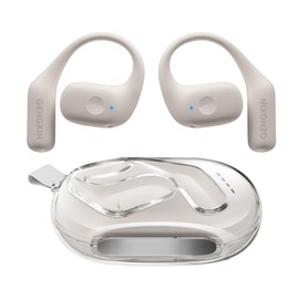 GENGXIN Audífonos Inalámbricos Bluetooth 5.4, Auriculares de Gancho, Impermeable IPX7,Reproducción 7-8 Horas, para Correr, Juego, Entretenimiento, Escuchar música, Hablar por teléfono (Blanco)
