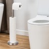 Songtec Toilet Paper Holder Stand, Sturdy Floor Standing Tissue Roll