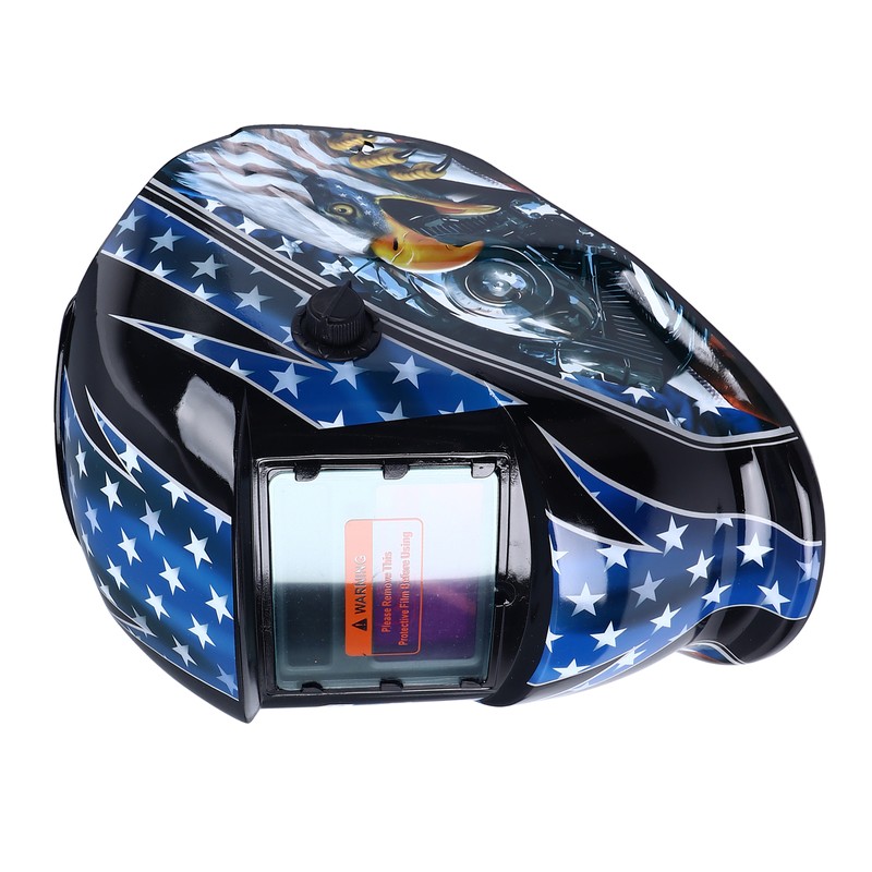 Auto Darkening Welding Helmet Large View Solar Powered Wide Shade