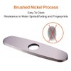 Brushed Nickel 10-inch Hole Cover Deck Stainless Steel Sink Hole