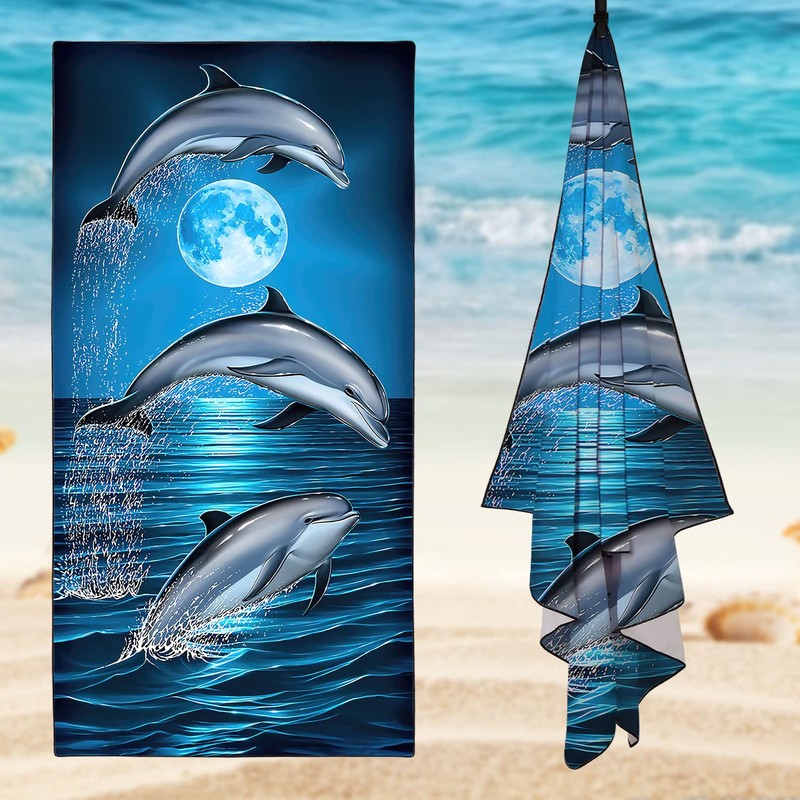 Zomer Beach Towel Large 90 x 180 cm Quick-Drying Microfibre
