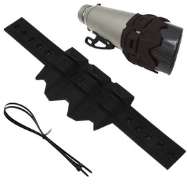 TKY Motorcycle Muffler Guard Silencer Protector Heat Guard Motorcycle Dress Up Scratch Resistant Heat Resistant (Black)