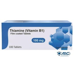 Vitamin B1 Thiamine 100mg 100 Vegetarian Tablets - High Strength B1 Supplement, for Men & Women Supports Energy Production, Made in the UK