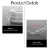 2 Pack Deadbolt Lock Secure Mount Child Safety Clear Transparent