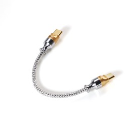 DD ddHiFi TC07S Nyx Series Silver USB-C to USB-C HiFi Audiophile USB OTG Cable with Litz Silver Plated Over LCOFC Shielding 10cm