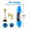 Lifefilter RV Inline Water Filter with Solid Brass 90 Degree
