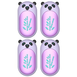 Hand Warmers Rechargeable 4 Pack, 6000mAh Electric Hand Warmer Reusable, 20Hrs Long Heating, Portable Pocket Heater Handwarmer for Women Men, Outdoor Camping, Hunting Gear (4 Pack 716-Purple)