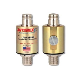 LAIRD TECHNOLOGIES LABH2400NN 0-4 GHZ, 50 OHMS, 70 WATTS, 90-130 VAC, Bulkhead N-Female Connector 1, Lightning ARRESTOR, N-Female Connector 2