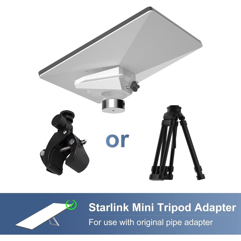 Starlink Mini Tripod Adapter Mount 1/4"-20 Nut, Starlink Mini Accessories