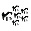 QCAA HandRail Brackets, 3", Zinc Die Cast, Matte Black, 6