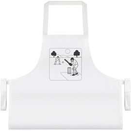 'Cricket Match Action' Unisex Cooking Apron (AP00081044)