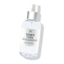 Body Botanic Soak'd Cool Fine Fragrance Mist 4 Fl Oz 118 Ml - a Sophisticated Cool Water Blend of Marine and Green, Cooling Mint, Crisp Apple, Rich Cedarwood and Musk - with Plant Extracts