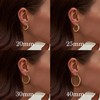 LISHUIHAOMI 14K Gold Earrings for Women Gold Hoop Earrings for