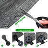 Yeson 5'10''x100ft - 60% Shade Cloth Roll, Black Sunblock Mesh