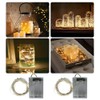 BXROIU 2 x 20LEDs Fairy Lights Battery Operated, Silver Wire
