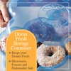 Touch Up Cup Donut Fresh Storage Container Holder, Airtight and