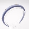 Silver Ribbon Slim Hairband Pastel Blue / 실버 리본 슬림