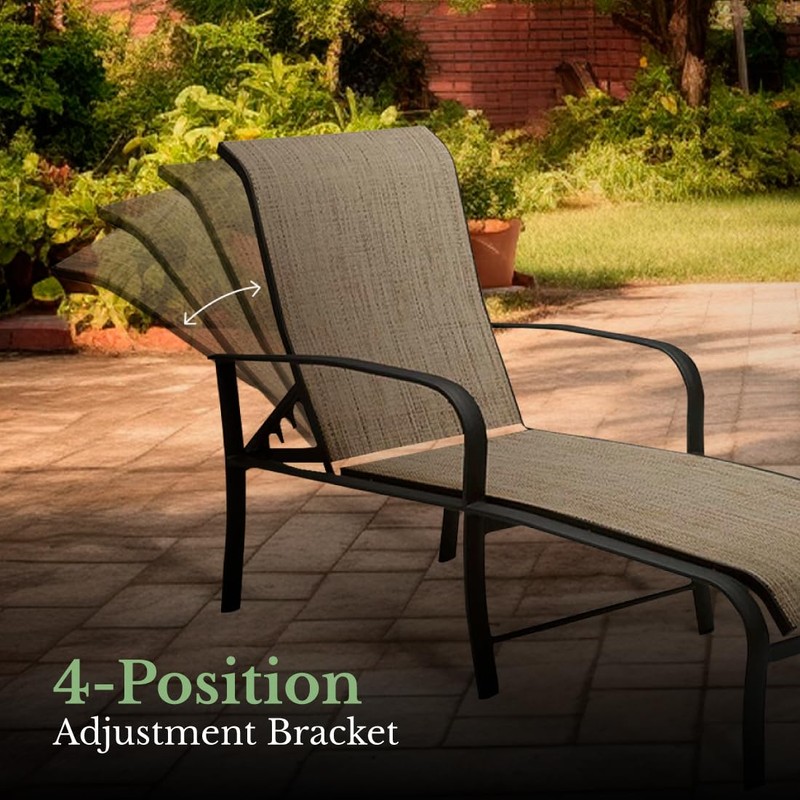 4 Position Adjustment Bracket for Patio Chaise Lounge / Recliner