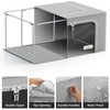 Sorbus Storage Bins with Metal Frame - Stackable & Foldable
