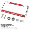 Without Christ is The Hell License Plate Frame Slim God