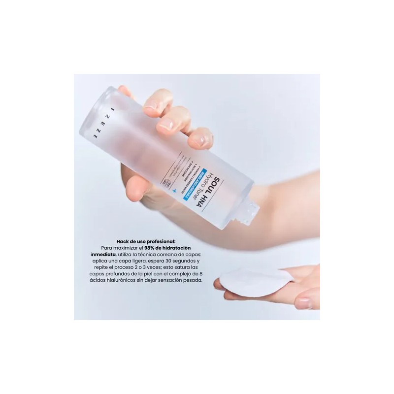 IZEZE Tonico Hidratante Coreano 150ml Esencia Liquida Con 8 Acidos
