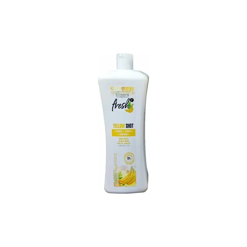 Salerm Yellow Shot Shampoo 1lt + Gel Rizos Booster 300ml
