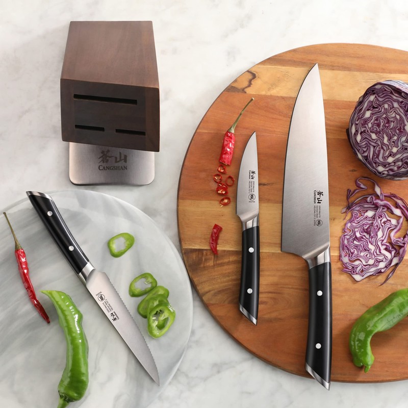 Cangshan HELENA Series German Steel Forged, HUA Knife Block Set