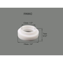 RIVERWELD TIG Insulators Cup Gaskets fit SR PTA DB WP 9 20 25 TIG Welding Torch (598882 5pk)