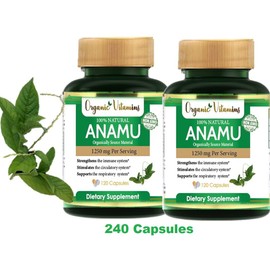 organic vitamin 240 capsules Organic Vitamins Support Anamu petiveria alliacea guinea hen weed