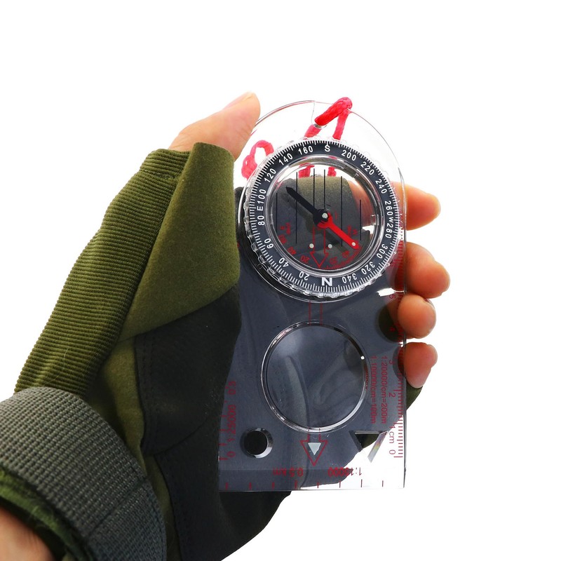 Voarge Navigation Compass Hiking Compass Adjustable Shipping Card Reading Navigation