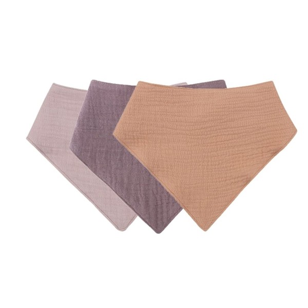 Uposao Bibs Baby Absorbent Triangular Scarf, Pack of 3, Soft