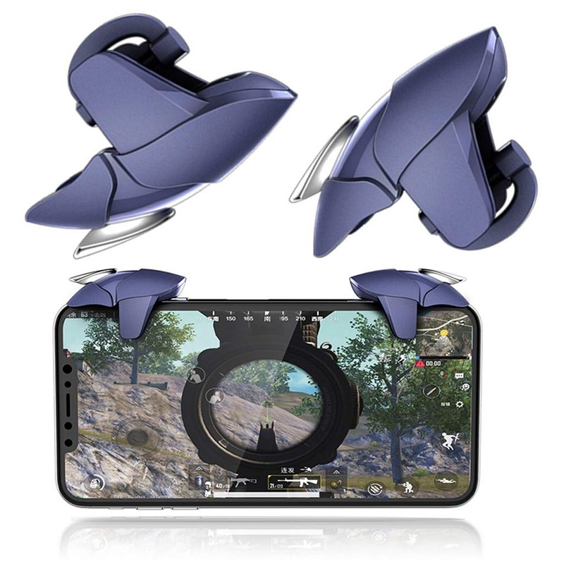 WOWOWO Blue Shark Mobile Gamepad Joystick for Mobile Gaming Trigger