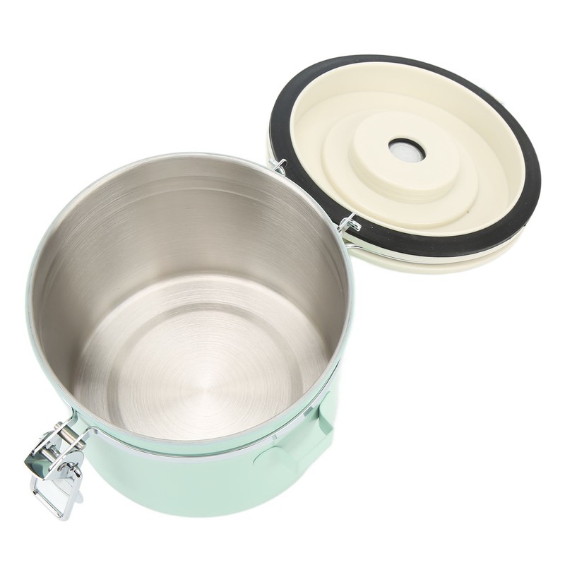 Coffee Canister Mint Green Food Grade Stainless Steel Airtight Coffee