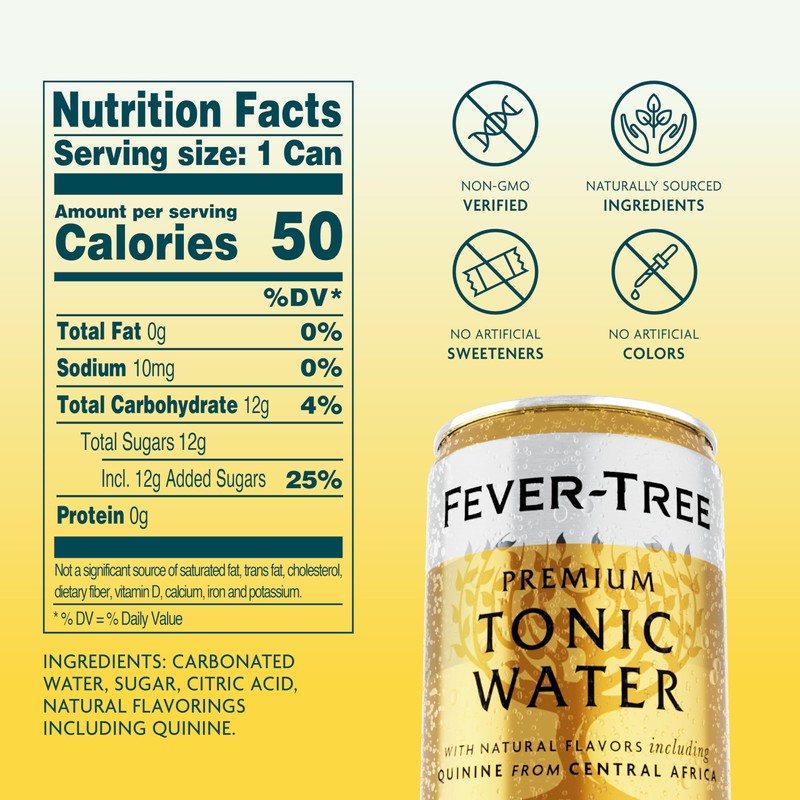 Fever-Tree Tonic Water - Premium Mixer - Refreshing Beverage for