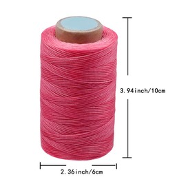 Colorful 284Yards Leather Sewing Waxed Thread-Practical Long Stitching Thread for Leather Craft DIY/Bookbinding/Shoe Repairing/Leather Projects