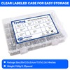 450PCS Self Tapping Screws for Metal, 410 Stainless Steel Self