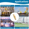 Brass Hose Connection Adapter, Pack of 6 10 mm Hose