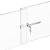 Sliding Glass Door Ratchet Lock with Chrome Finish – Keyed