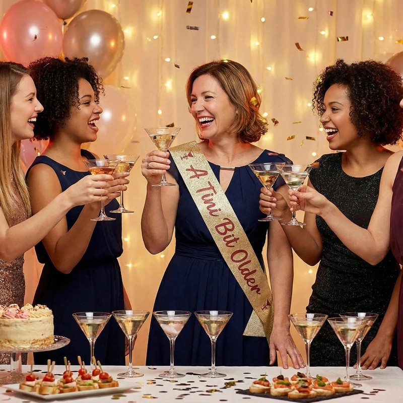 VEAGINS 1 Piece Birthday Sash For Women, A Tini Bit