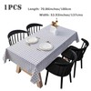 Aisszhao 137 * 180cm Wipe Clean PVC Tablecloth,Rectangular Large Easy