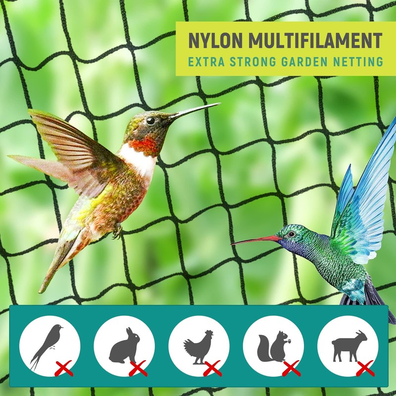 Bird Netting for Chicken Coop - Poultry Netting Heavy Duty