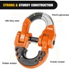 Nilight Safety Chain Connector Link, 1/2In Tow Hitch Hammerlock Coupling