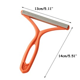 Pet Hair Remover, Portable Pet Plush Remover, Reusable Cat & Dog Epilator Remover, Pet Bed Blanket Carpet Scraper Tool for Furniture, Pet Bed Blankets, etc (Orange)
